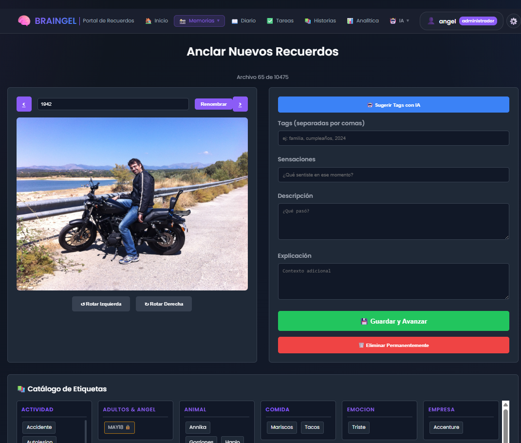 Anclar Nuevos Recuerdos — etiquetado de fotos con IA