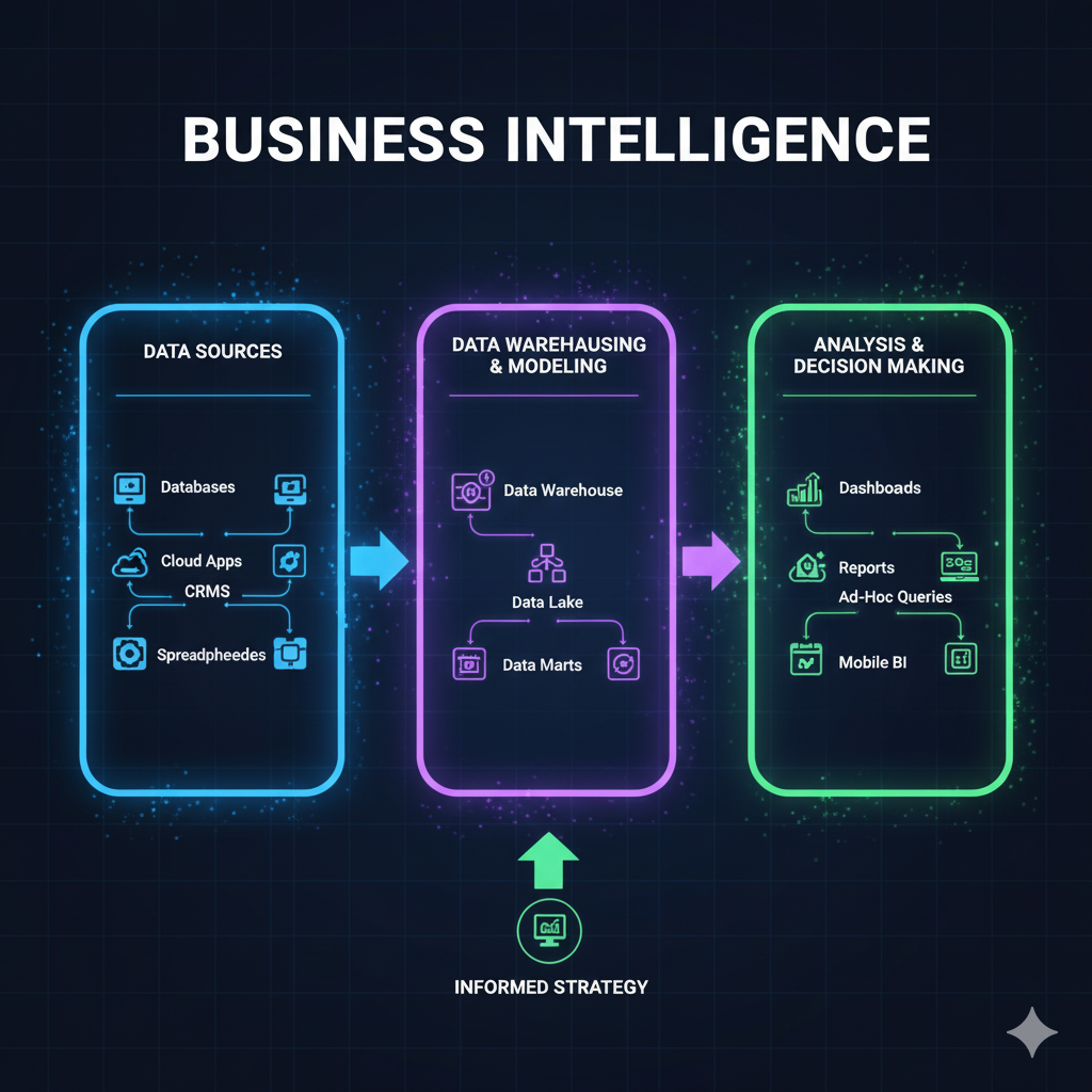 Ilustración de Business Intelligence (BI)